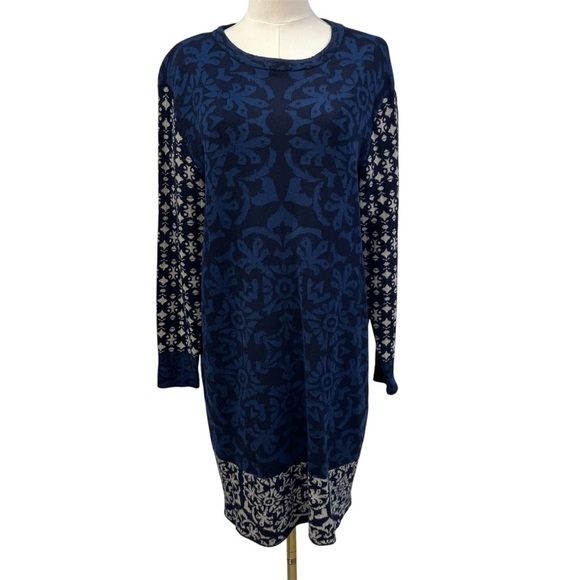 Gypsy 05 Global Village Crew Neck Sweater Dress Geometric Designer Womens‎ small - Picture 1 of 16
